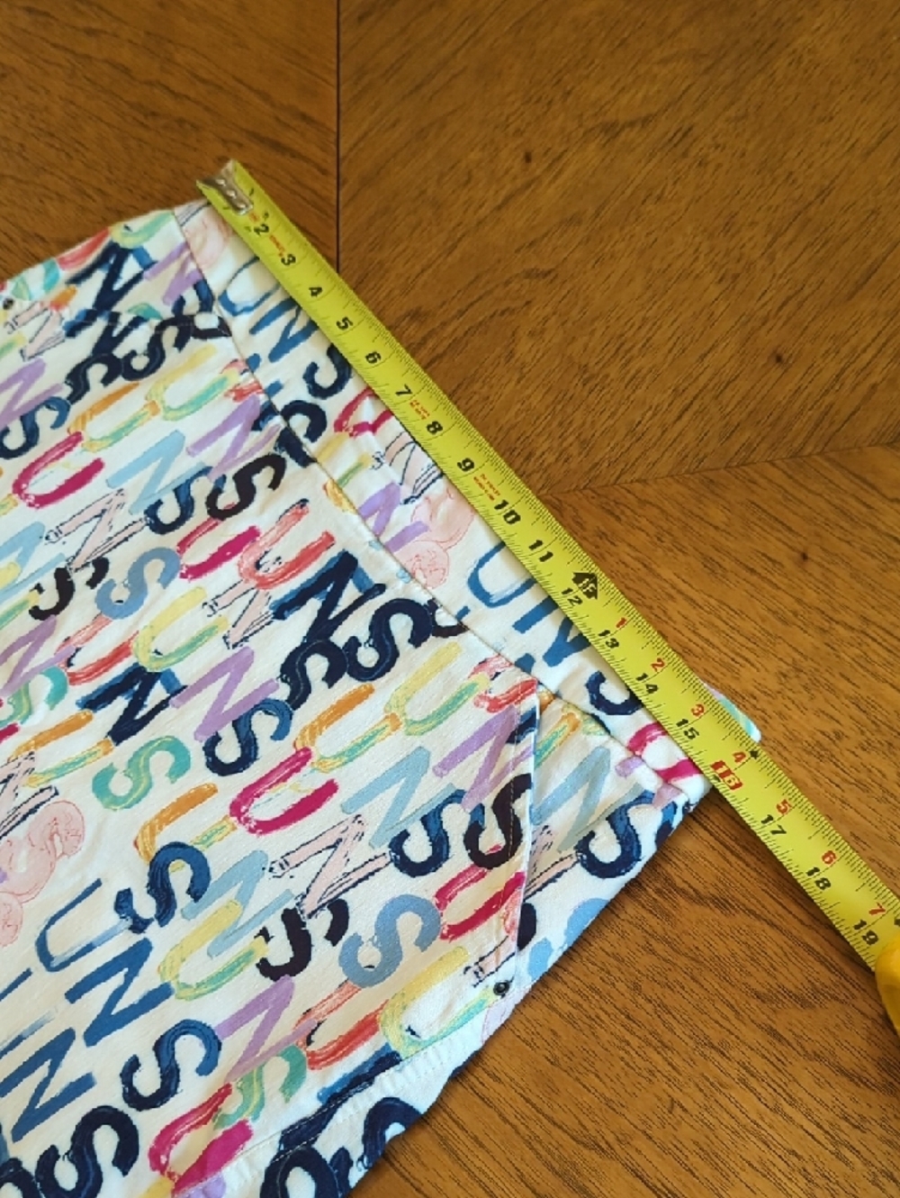 Colorful SUN Print White Skort Summer Vibes - Picture 5 of 7